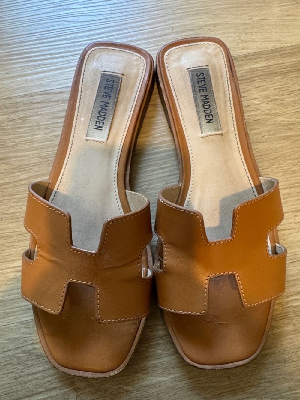 Cognac Steve Madden Haydn sandals 7.5